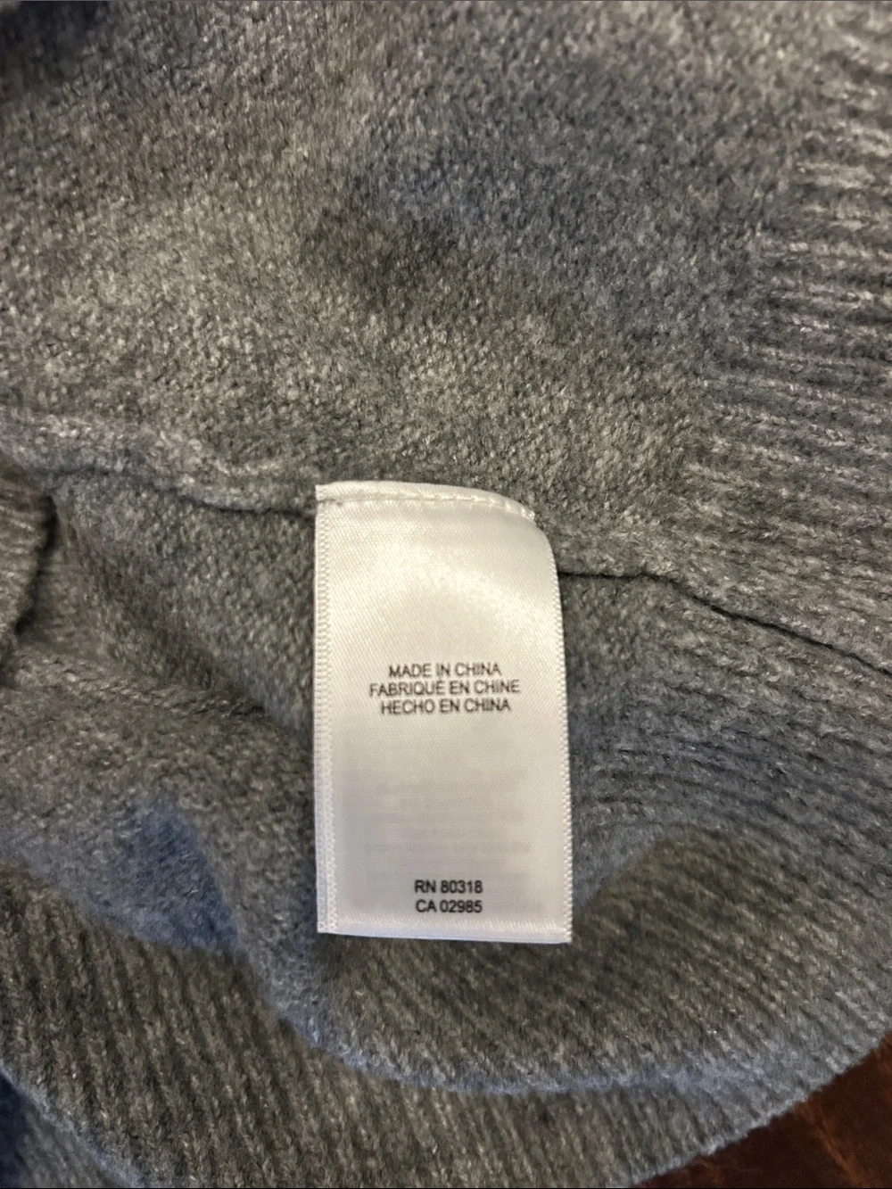 Lucky Brand Heather Gray Short Sleeve Knit Sweater - Women’s Size L - Picture 3 of 5